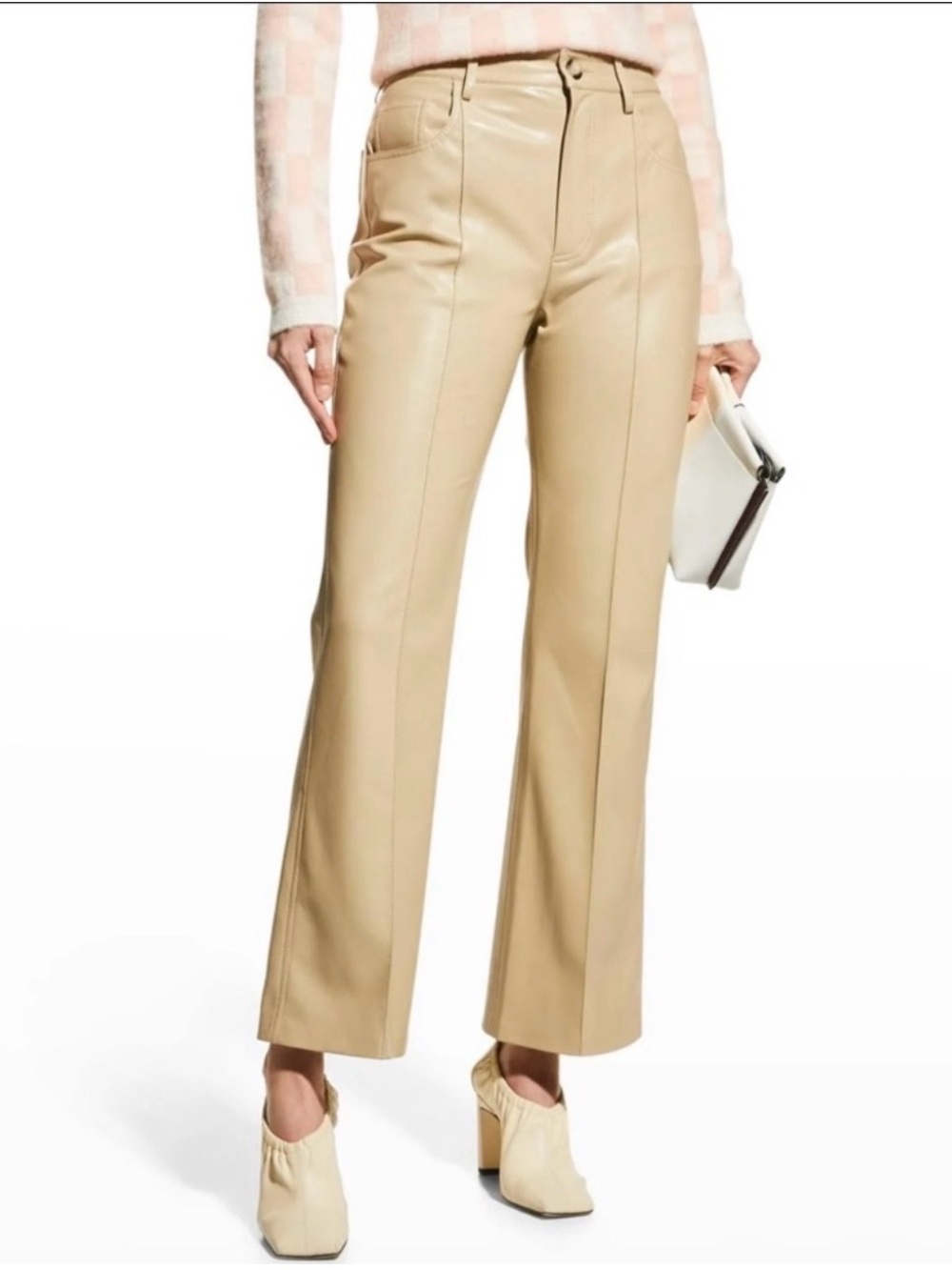 Nanushka Zoey Pant in Pebble | Size S | Began Leather | Excellent Condition